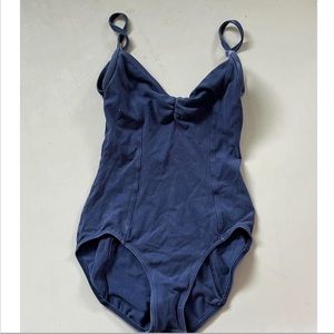 MIRELLA NAVY BLUE PINCHED LEOTARD/BODYSUIT!